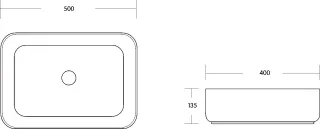 Раковина Milleau Miel MU0084B-GW белый