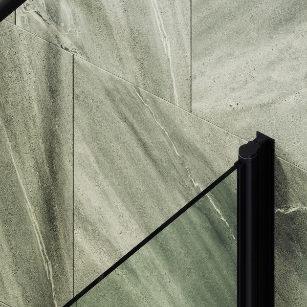 Шторка на ванну MaybahGlass MGV-598-6 60см чёрный