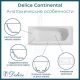 Ванна чугунная Delice Continental DLR230627R 180х80 с отверстиями под ручки