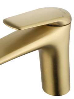 Смеситель для раковины Wonzon & Woghand Elbe WW-A41222-BG брашированное золото