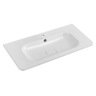 Раковина из искусственного мрамора, 100 см CEZARES CZR-1000/480-LV-MR-NV белый