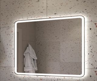 Зеркало Cezares 1000x800x30мм со встроенной разноцветной подсветкой RGB и сенсорным выключателем CEZARES CZR-SPC-MC-1000-800-RGB-TCH