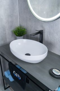 Раковина Gid D1469 51196 накладная белая 50x36x14.5