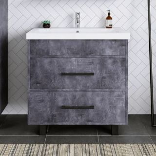Тумба под раковину Бриклаер Чили 4627125415234 80 см цемент