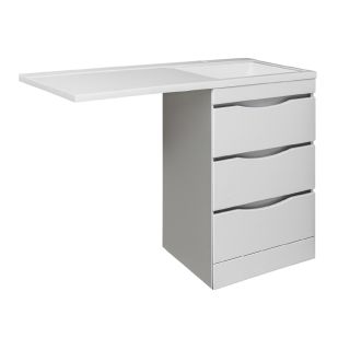 Тумба под раковину Runo  (под умывальник Гамма 120 лайт левое/ правое крыло) Орион 60 (УТ000003442)