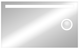 Зеркало с подсветкой Continent Eldorado ЗЛП942 с увеличительной линзой 90см