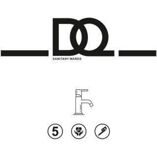 Смеситель для раковины DQ высокий Bonn мат.золото (DA1702007)