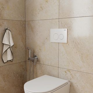 Клавиша смыва DQ Bayern DB1529016.2  (арт.инсталл DI8050127), белый