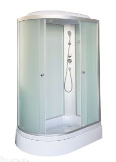 Душевая кабина DTO LM 120x80 LM720R правая, стекло матовое, профиль матовый хром