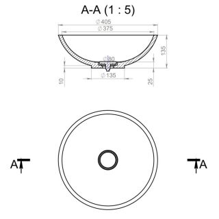 Раковина Holbi Demeter 40см бетон 2.02.016.44.4