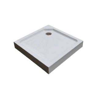 Душевой поддон Ceruttispa  Q91 Деревянная решётка квадратная