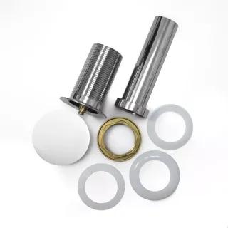 Донный клапан с керамическим верхом Comforty DK-01 белый