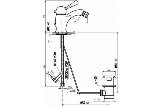 Смеситель для биде Rav Slezak Labe L545.5SM бронза