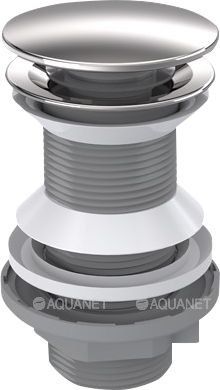 Донный клапан Aquanet 342070 без перелива сталь
