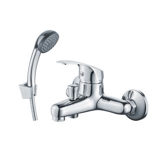 Смеситель для ванны Decoroom с ручным душем хром DR71035