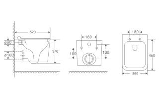 Комплект Berges 043403: инсталляция NOVUM кнопка O3 хром глянцевый унитаз Sigma Rimless сидение дюропласт быстросъём