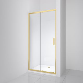 Душевая дверь BelBagno LUCE-BF-1-100-C-ORO золото