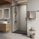 Душевая дверь BelBagno LUCE-BF-1-120-C-NERO черный