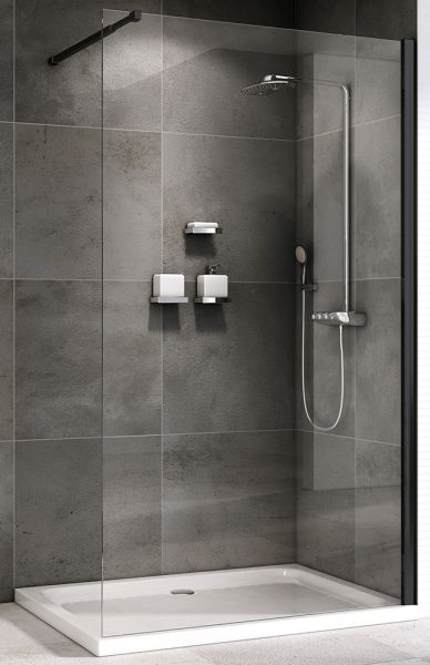 Душевая перегородка ABBER Immer Offen 120см чёрный AG61120B8