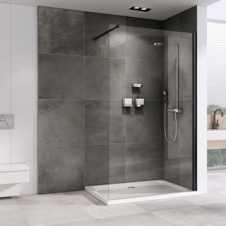 Душевая перегородка ABBER Immer Offen 100см чёрный AG61100B8