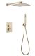 Душевая система ABBER Daheim AF8251G с термостатом золото матовое