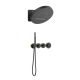 Душевой комплект Timo Saona SX-2329/03SM с термостатом чёрный матовый