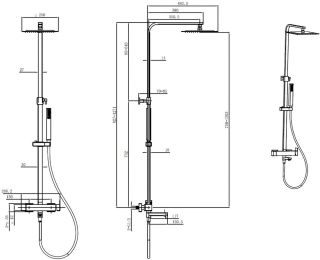 Душевая система Allen Brau Infinity 5.21029-00 Хром