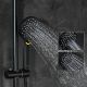 Душевая стойка Gappo G2490-6 с термостатом чёрный