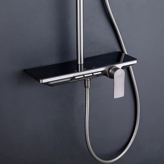 Душевая стойка Gappo G2496-19 оружейная сталь