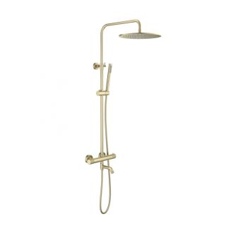 Душевая стойка Timo Saona SX-2380/17 с термостатом золото матовое