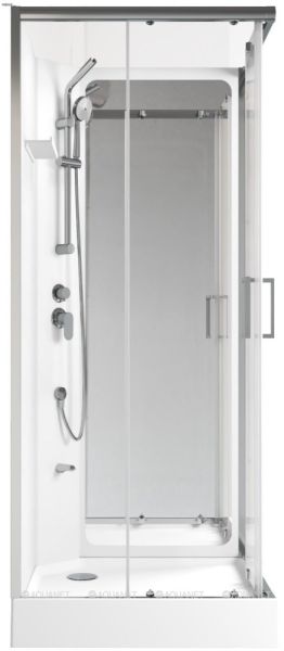 Душевая кабина Aquanet Passion S 3.0 348330 90x90 см профиль хром стекло прозрачное