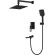 Душевой комплект Gappo G7117-6 чёрный