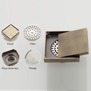 Душевой трап Gappo G81005-4 бронза