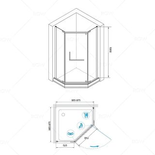 Душевой уголок RGW PA-081