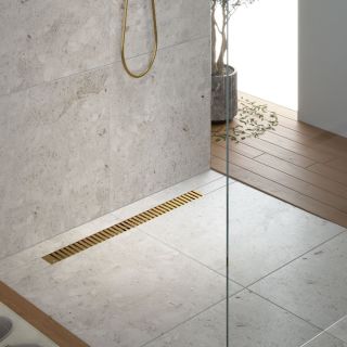 Душевой лоток Timo Drain System DS230107/17 70см с вставкой lines золото матовое