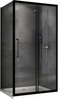 Душевой уголок ABBER Schwarzer Diamant 100x80см AG30100BH-S80B