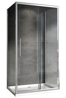 Душевой уголок ABBER Schwarzer Diamant AG30110H-S60-S60 110x60см хром