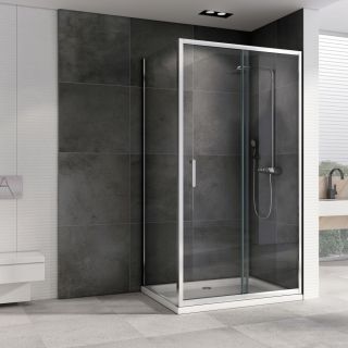 Душевой уголок ABBER Schwarzer Diamant AG301205-S805 120x80см хром