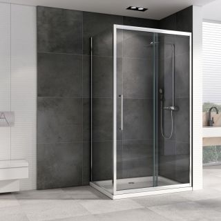 Душевой уголок ABBER Schwarzer Diamant AG30120H-S100 120x100см хром