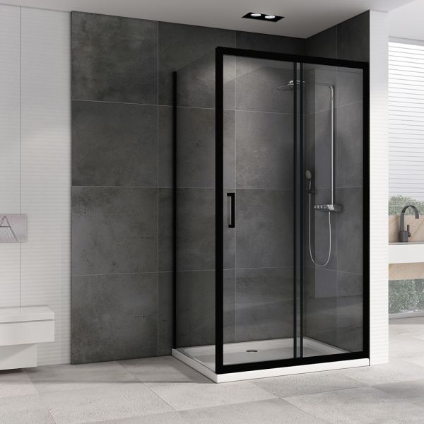 Душевой уголок ABBER Schwarzer Diamant 140x80см AG30140B-S80B