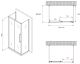 Душевой уголок ABBER Schwarzer Diamant AG30140MH-S60M-S60M 140x60см хром
