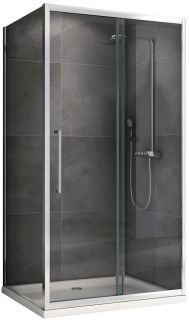 Душевой уголок ABBER Schwarzer Diamant AG30150H-S80 150x80см хром