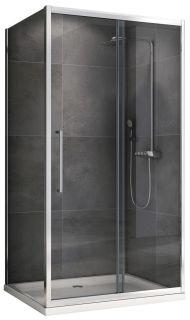 Душевой уголок ABBER Schwarzer Diamant AG30160H-S80 160x80см хром