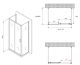 Душевой уголок ABBER Schwarzer Diamant AG30170B-S60B-S60B 170x60см чёрный