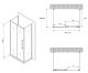 Душевой уголок ABBER Schwarzer Diamant AG30170BH-S60B-S60B 170x60см чёрный