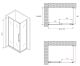 Душевой уголок ABBER Schwarzer Diamant AG30170BH-S60B 170x60см чёрный