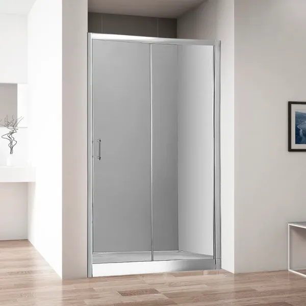 Душевая дверь Aquanet Alfa NAA6121 168421 140 см стекло прозрачное профиль хром