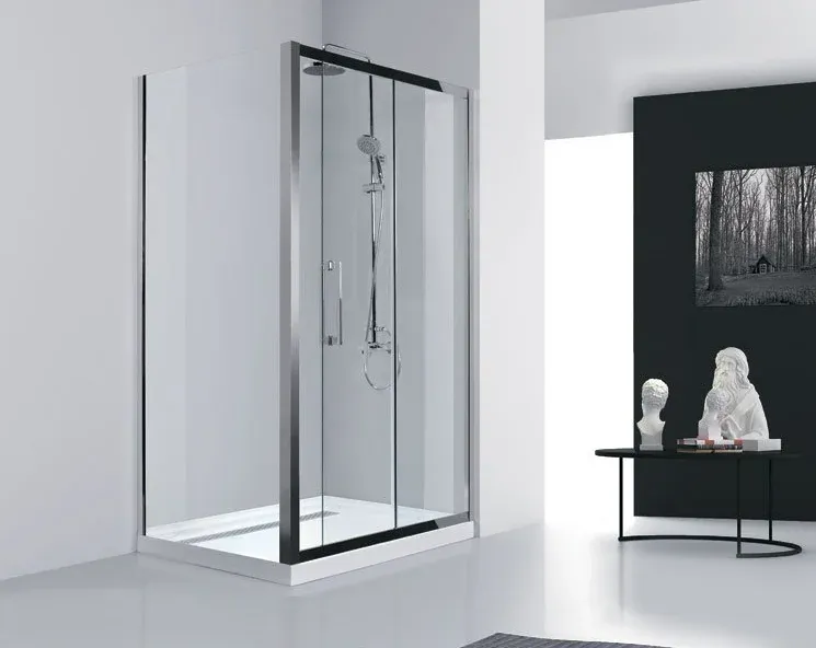 Душевой уголок Aquanet Delta NPE1131 183844 140x80 см стекло прозрачное профиль хром