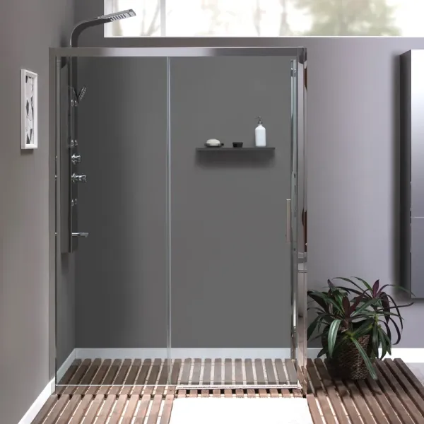 Душевой уголок Aquanet Delta NPE1131 183844 140x80 см стекло прозрачное профиль хром