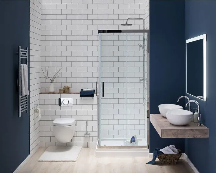 Душевой уголок Aquanet Delta Cube NPE1142 183212 90x90 см стекло прозрачное профиль хром